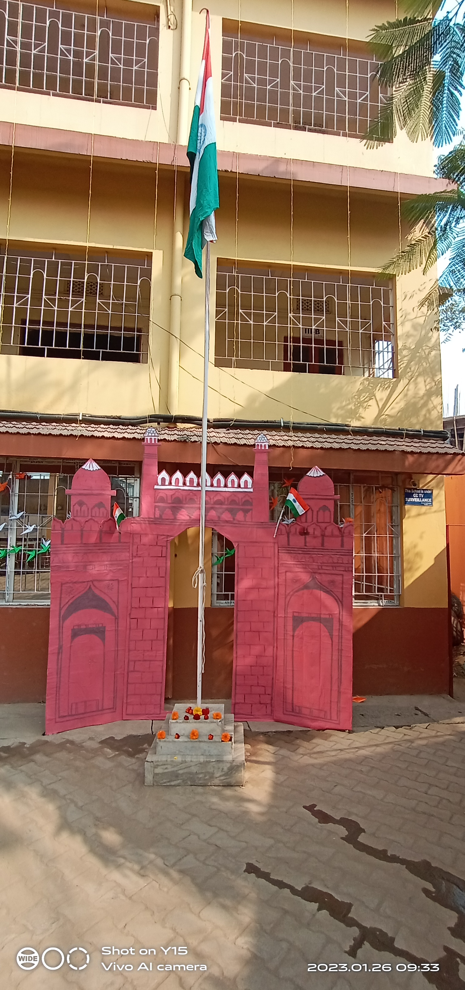 Flag hoisting on republic day,2023